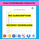 template topic preview image Yoga Storyboard Template