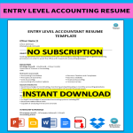 template topic preview image Entry Level Accounting Resume