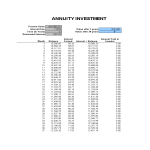 Annuity Investment Calculator gratis en premium templates