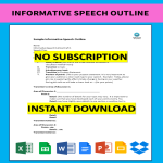 template preview imageSample Informative Speech Outline