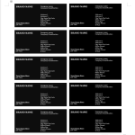 Printable Business Card black background gratis en premium templates