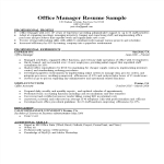 Office Manager Professional Resume gratis en premium templates
