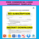 template topic preview image Free commercial lease agreement template