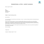 Promotional letter - carpet cleaning gratis en premium templates