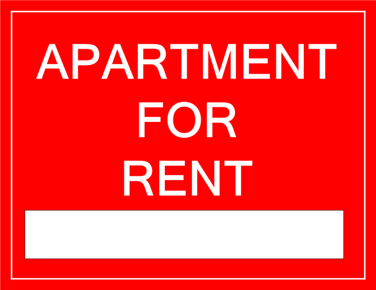 For Rent Sign Apartment gratis en premium templates