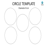 template topic preview image Circle template A4  8CM