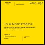Vorschaubild der VorlageSocial Media Management Proposal