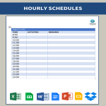 Hourly Schedule gratis en premium templates