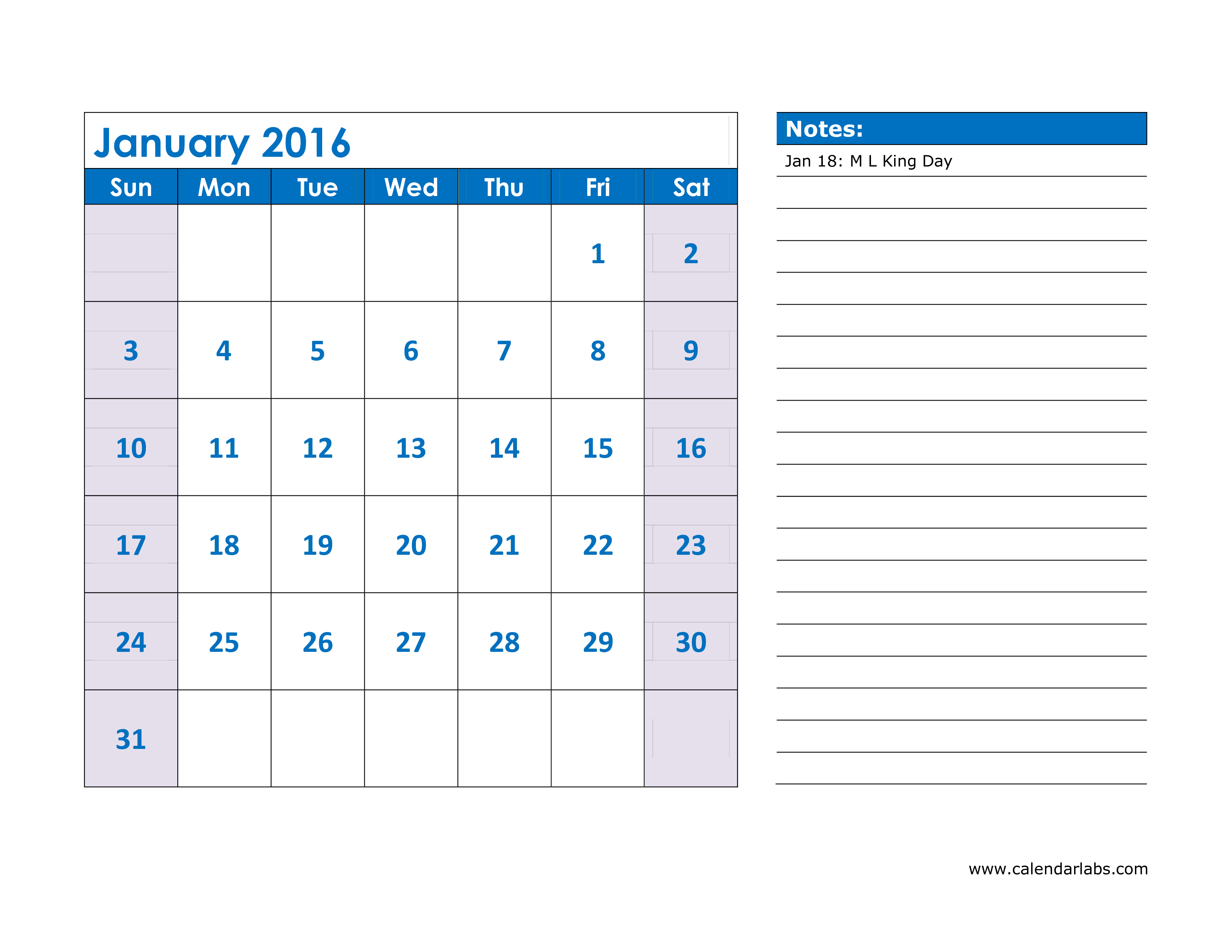 Monthly Calendar Pages Templates at
