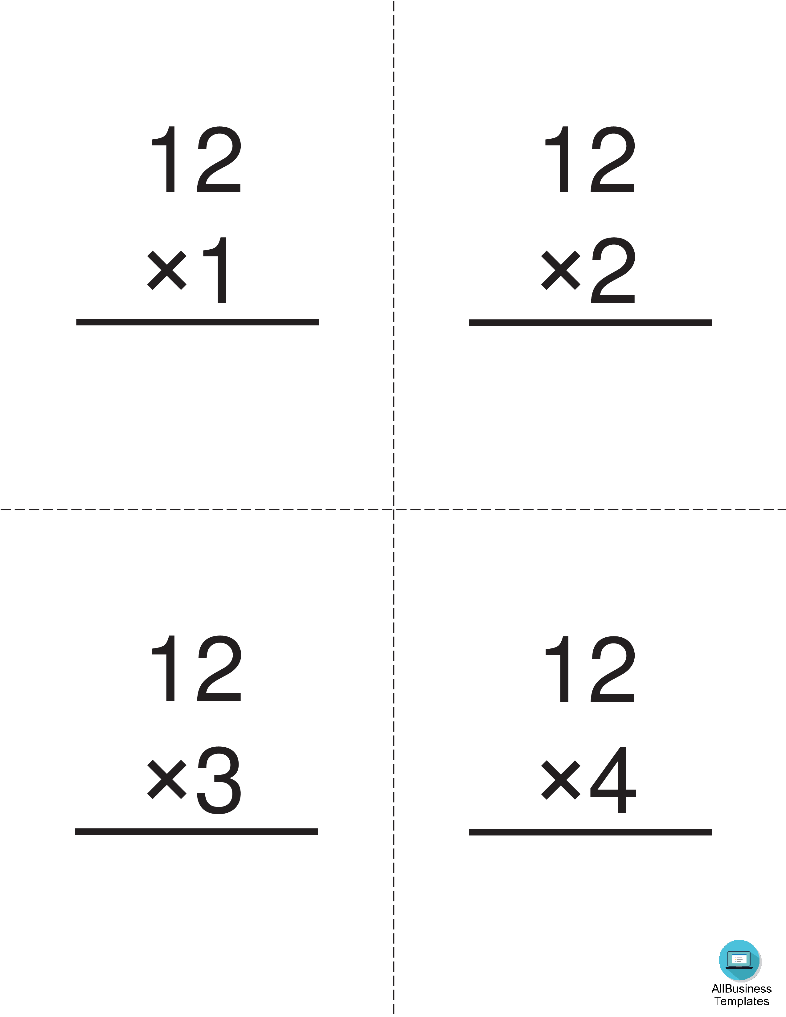 Multiplication Times 12 Flashcards Gratis