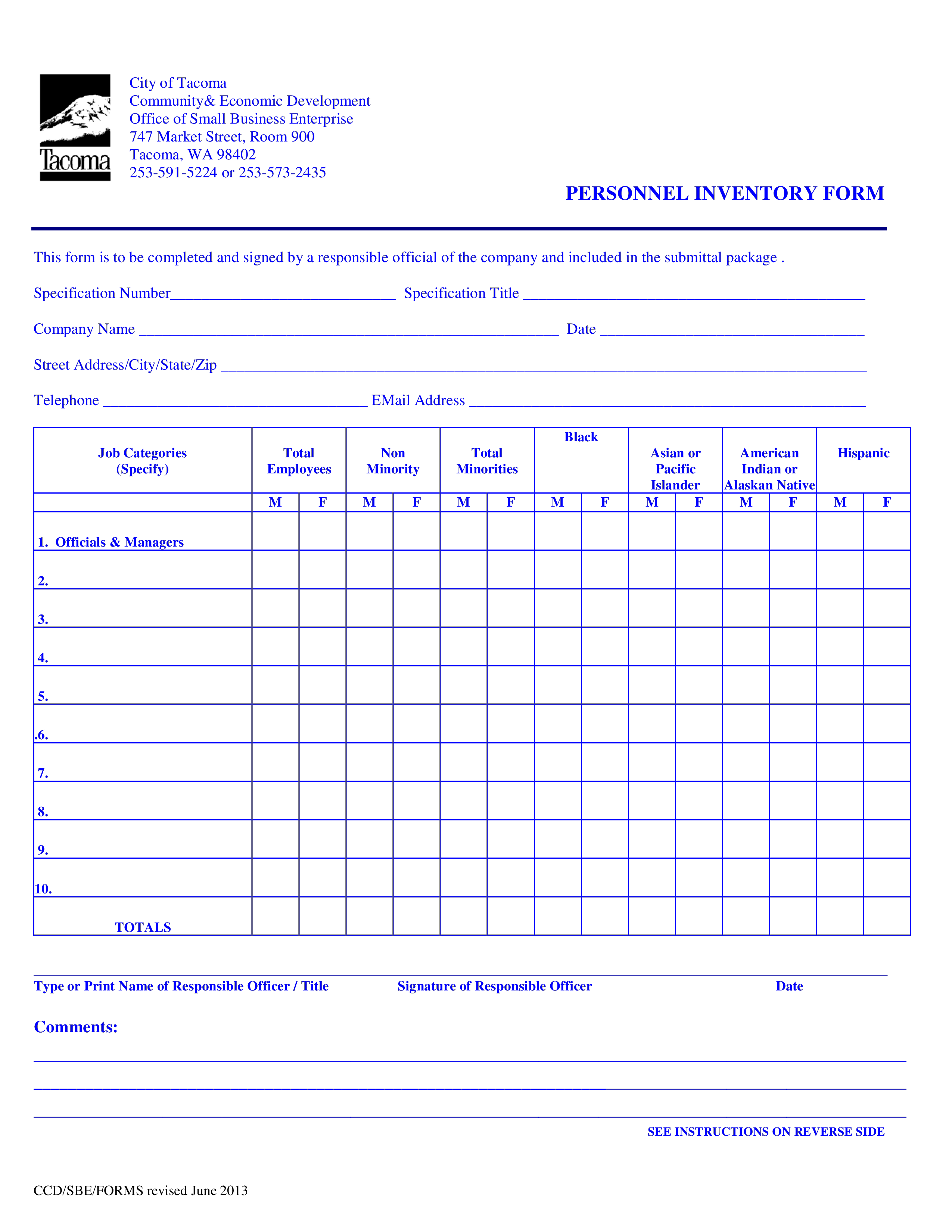 Printable Company Inventory Form Templates At Allbusinesstemplates