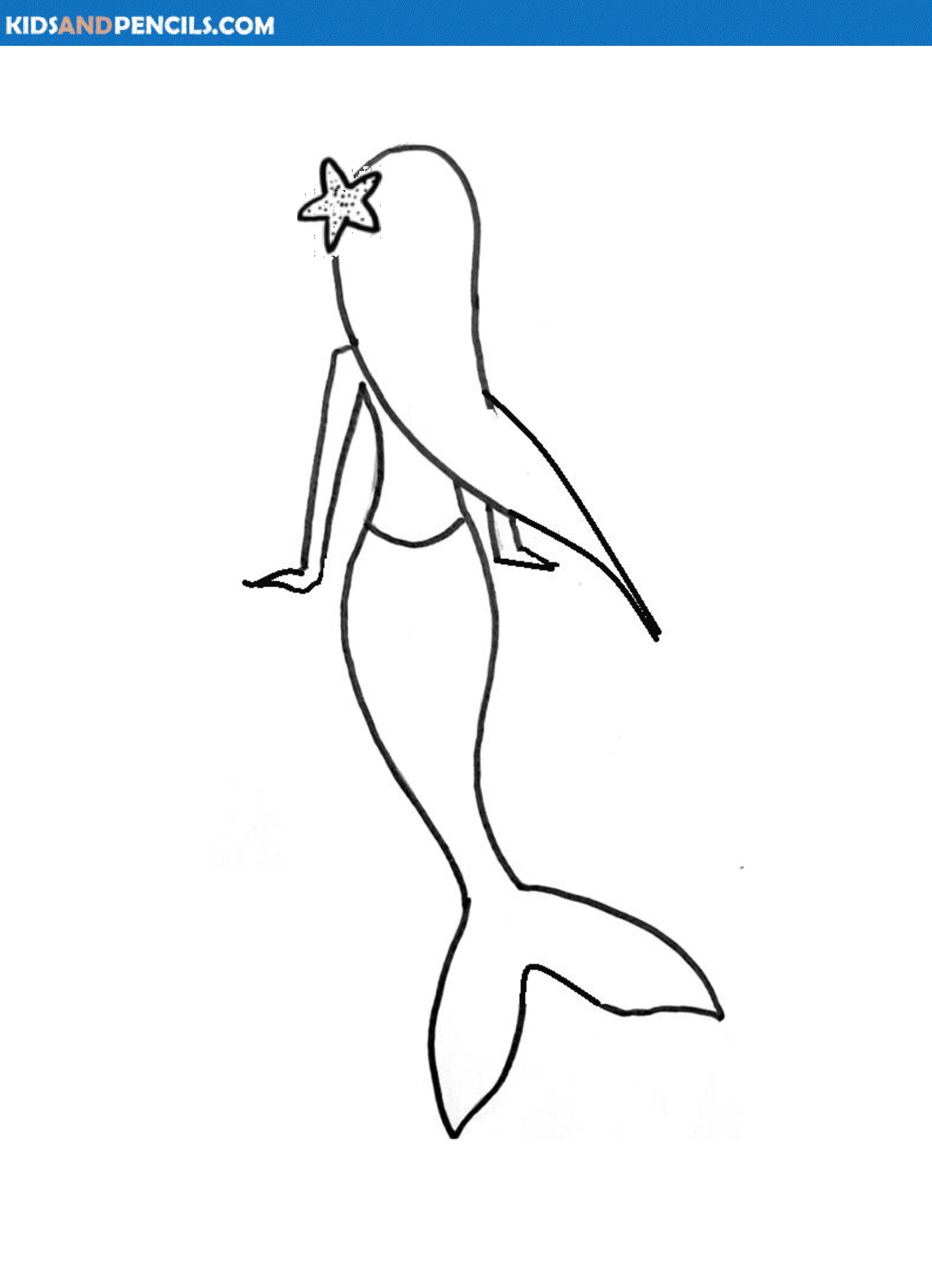 Mermaid Coloring Pages | Templates at allbusinesstemplates.com