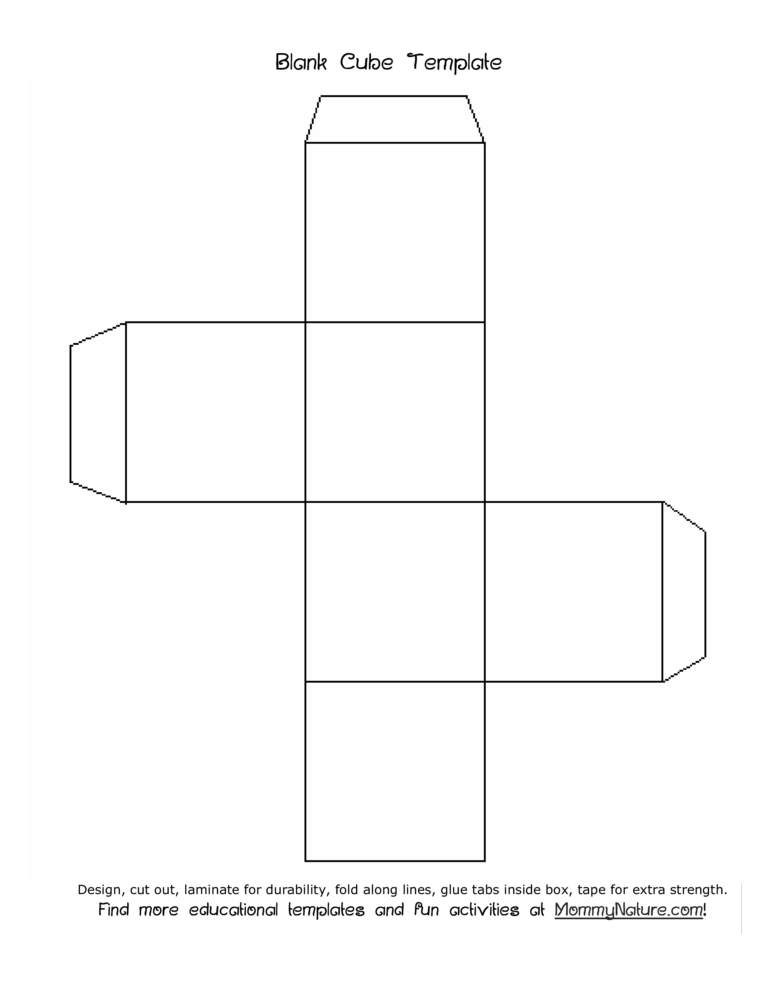 blank cube template plantilla imagen principal