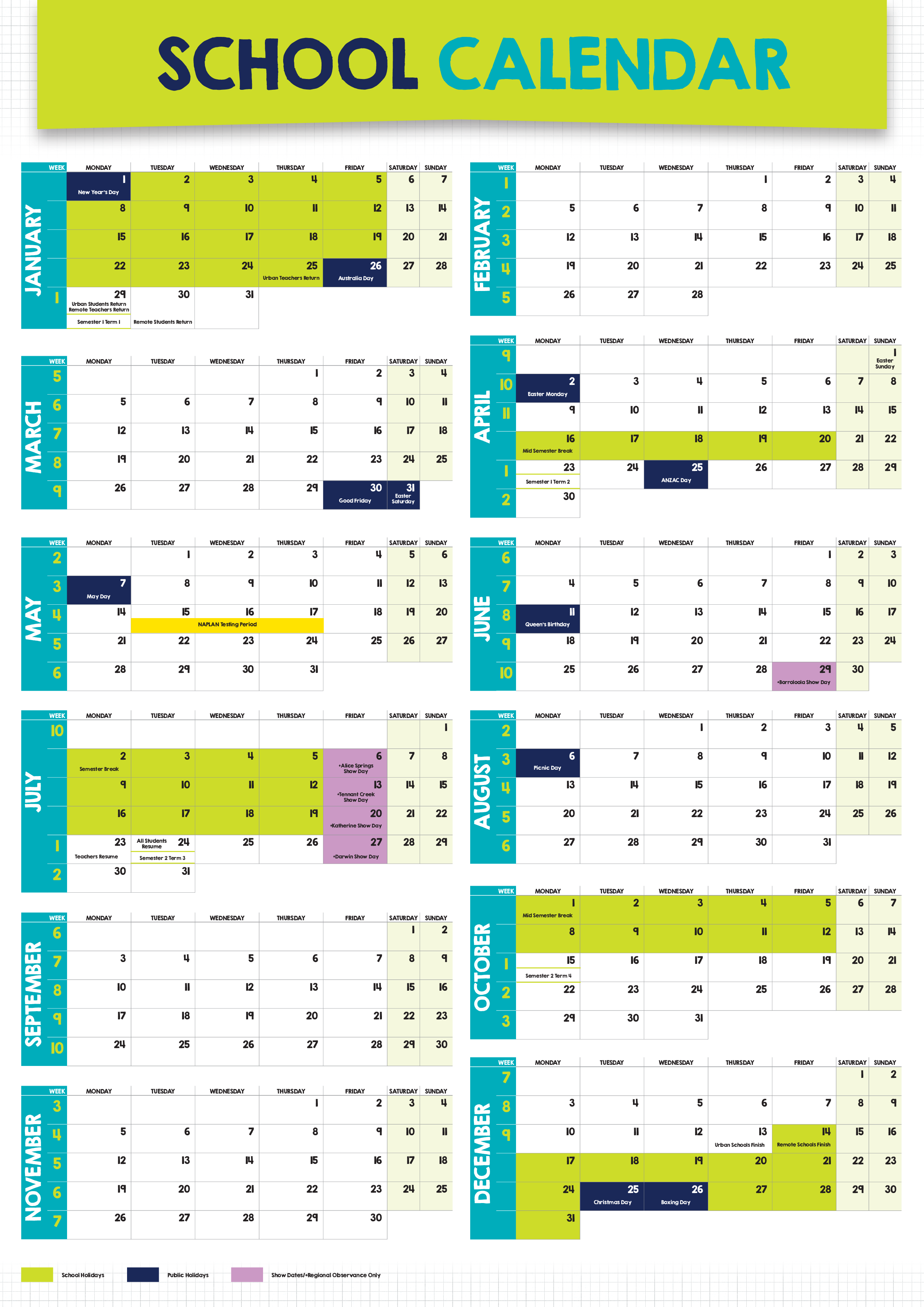 School Calendar Template 2023 24 Google Sheets 2023 Printable Calendar