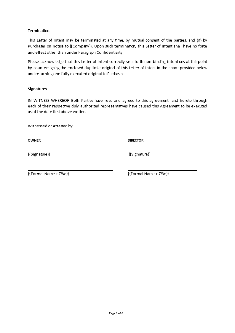 Letter Of Intent Stock Purchase | Templates at allbusinesstemplates.com