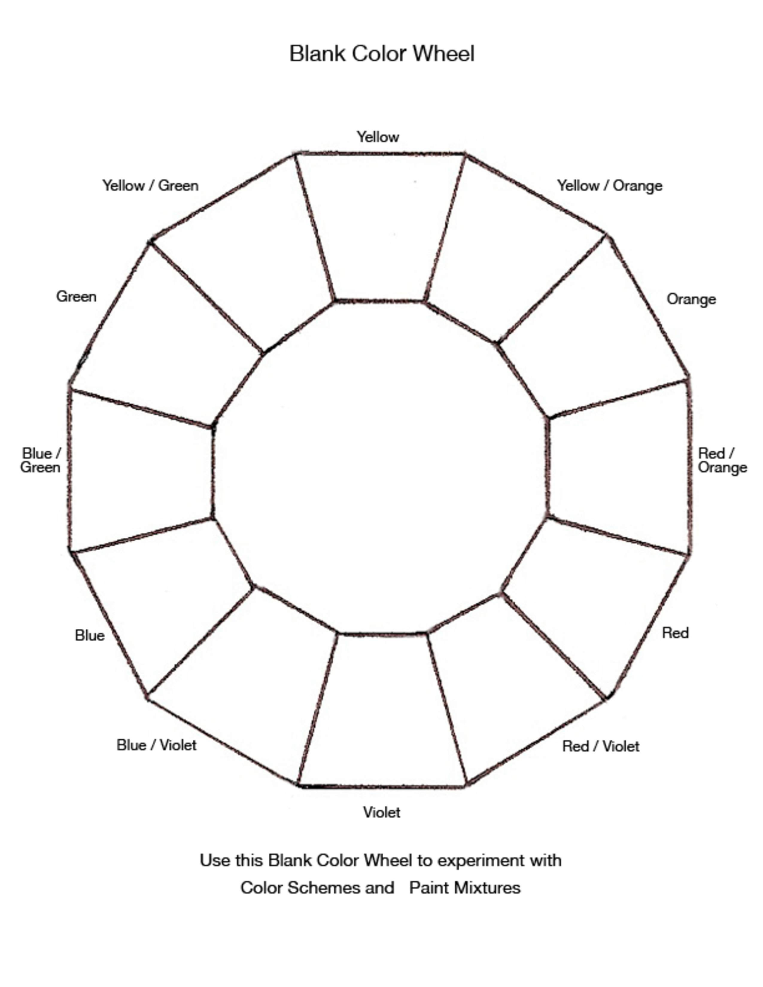 Blank Color Wheel Template Ccalcalanorte