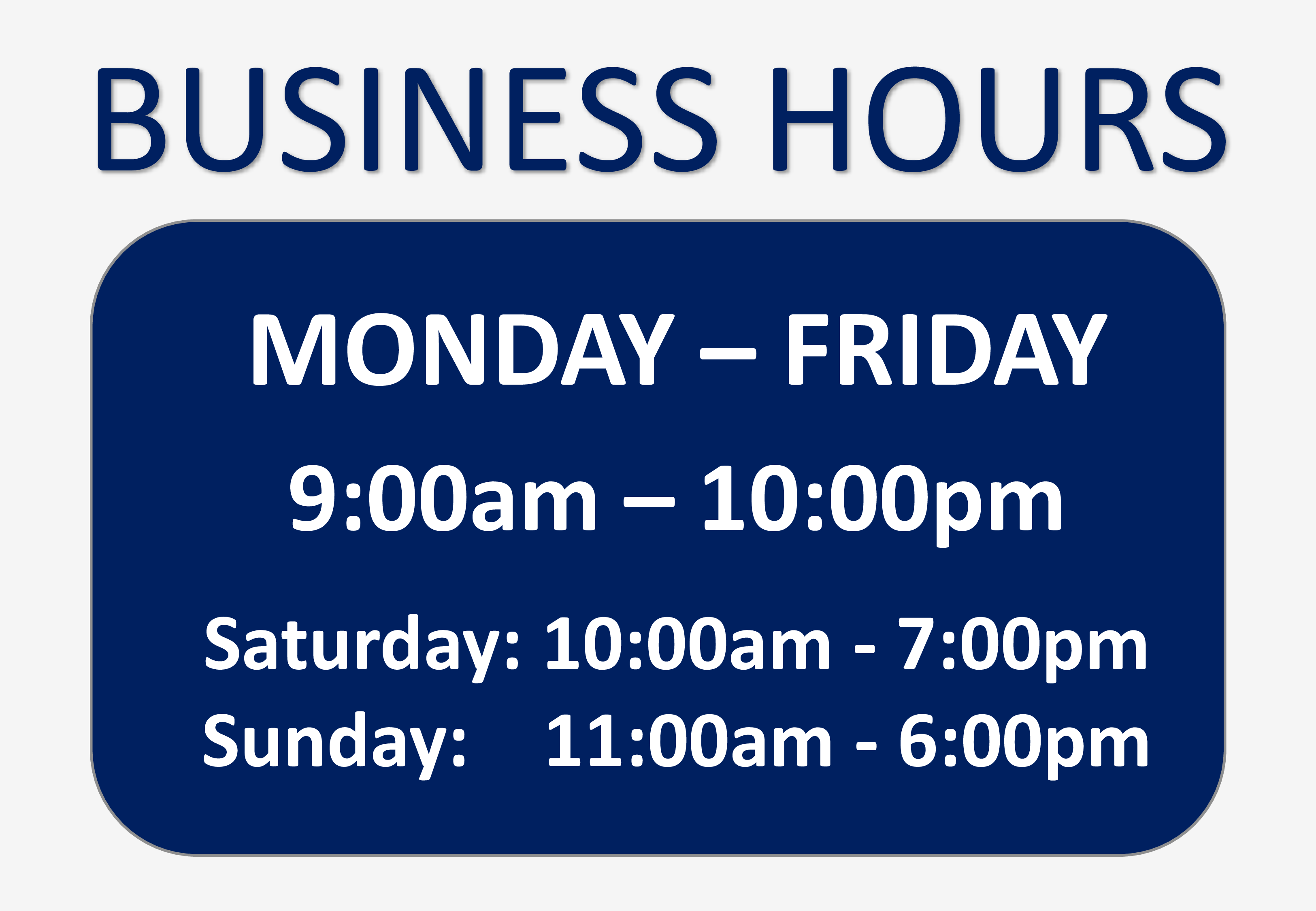  Printable Free Business Hours Template Pdf Printable Templates