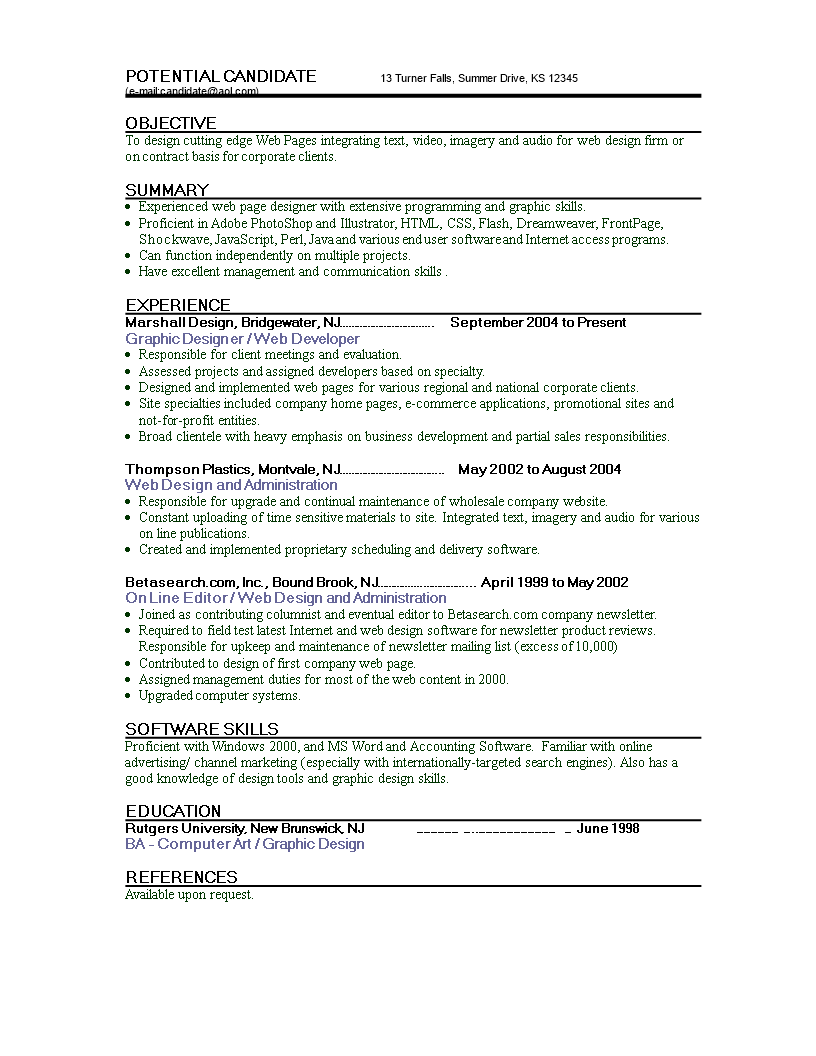 best resume technical website templates free download