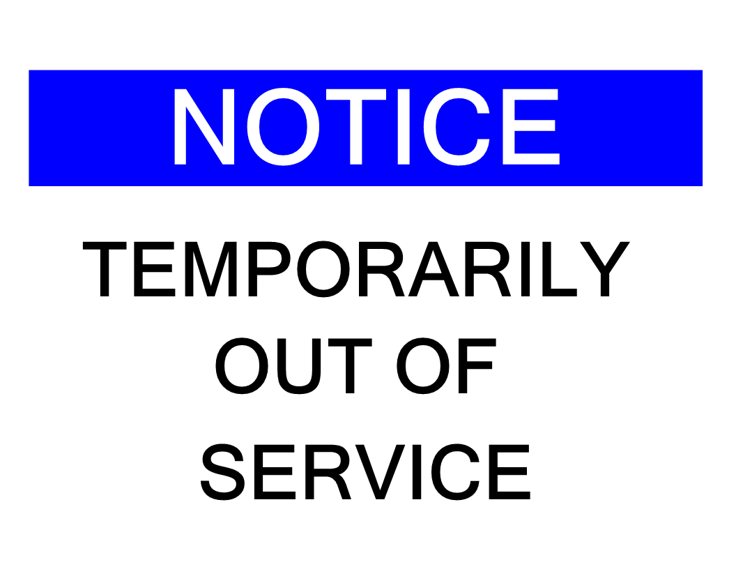 Out Of Service Sign Free Printable - Free Templates Printable