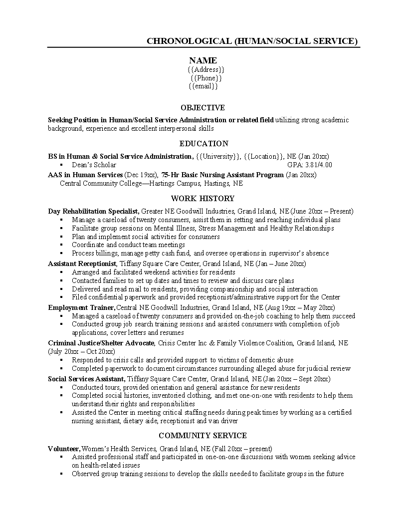 simple resume format for job voorbeeld afbeelding 