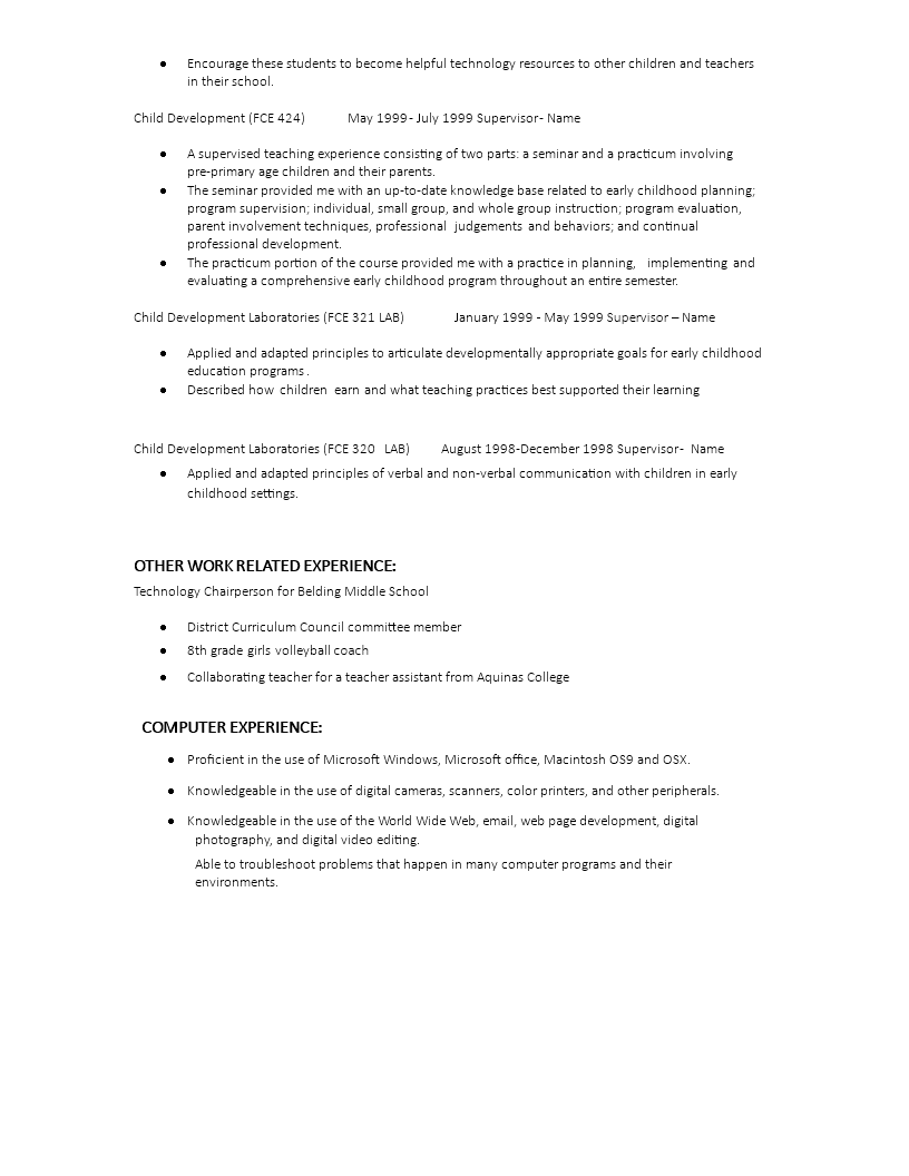 microsoft word resume template download