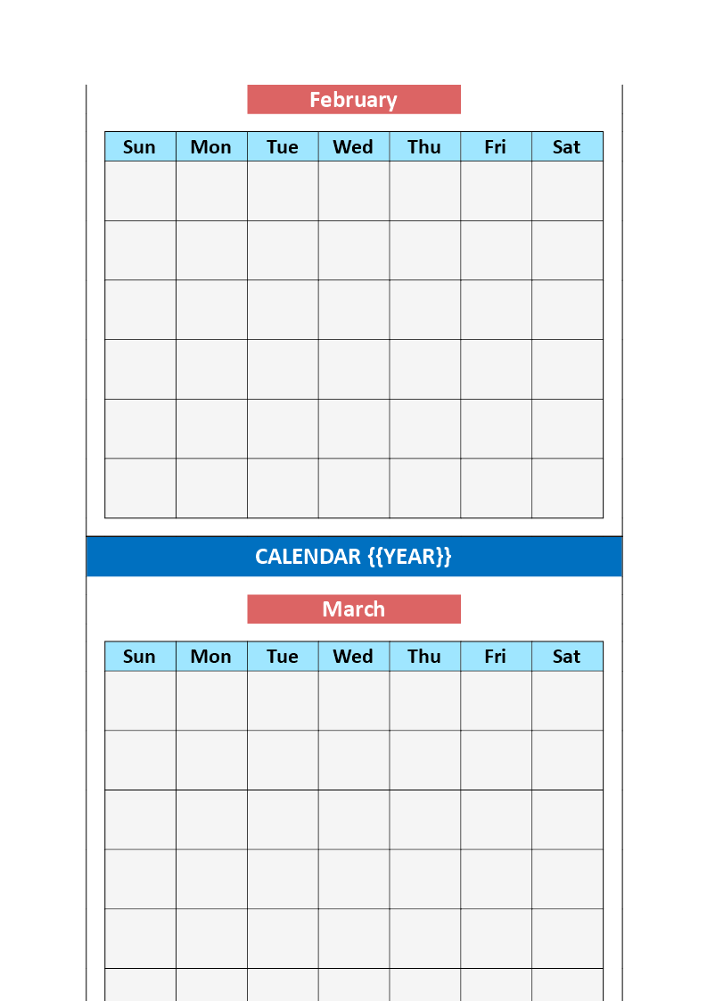 does microsoft word have a calendar template