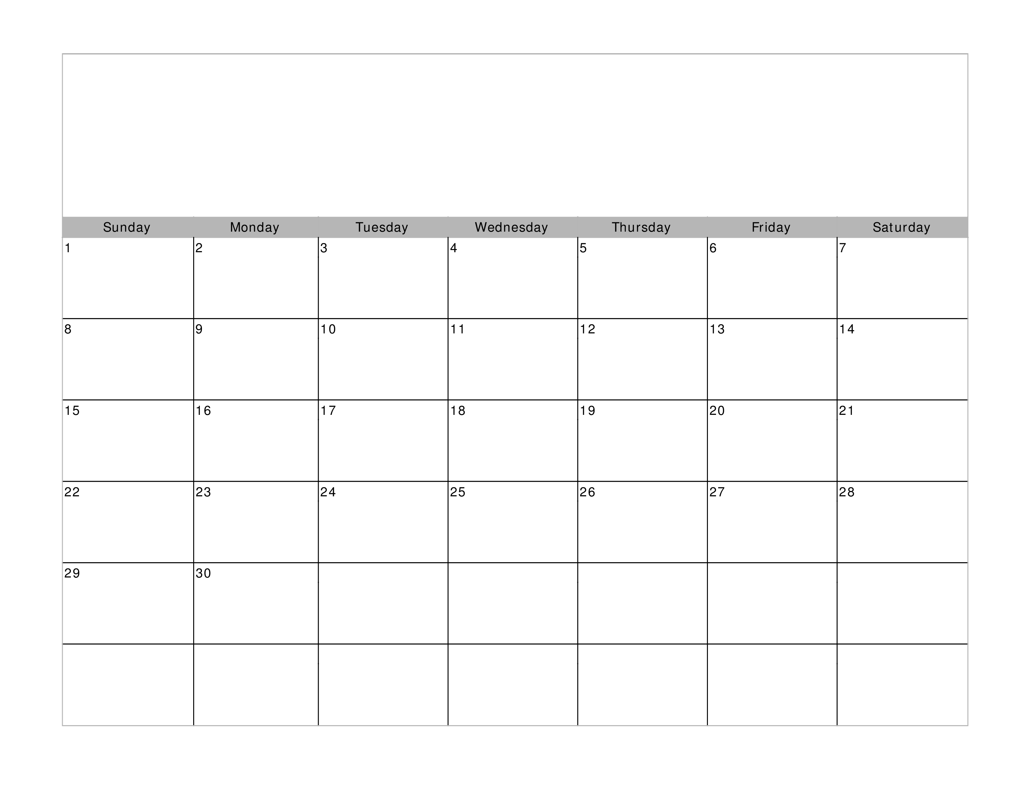 Monthly Calendar Template | Templates at allbusinesstemplates.com