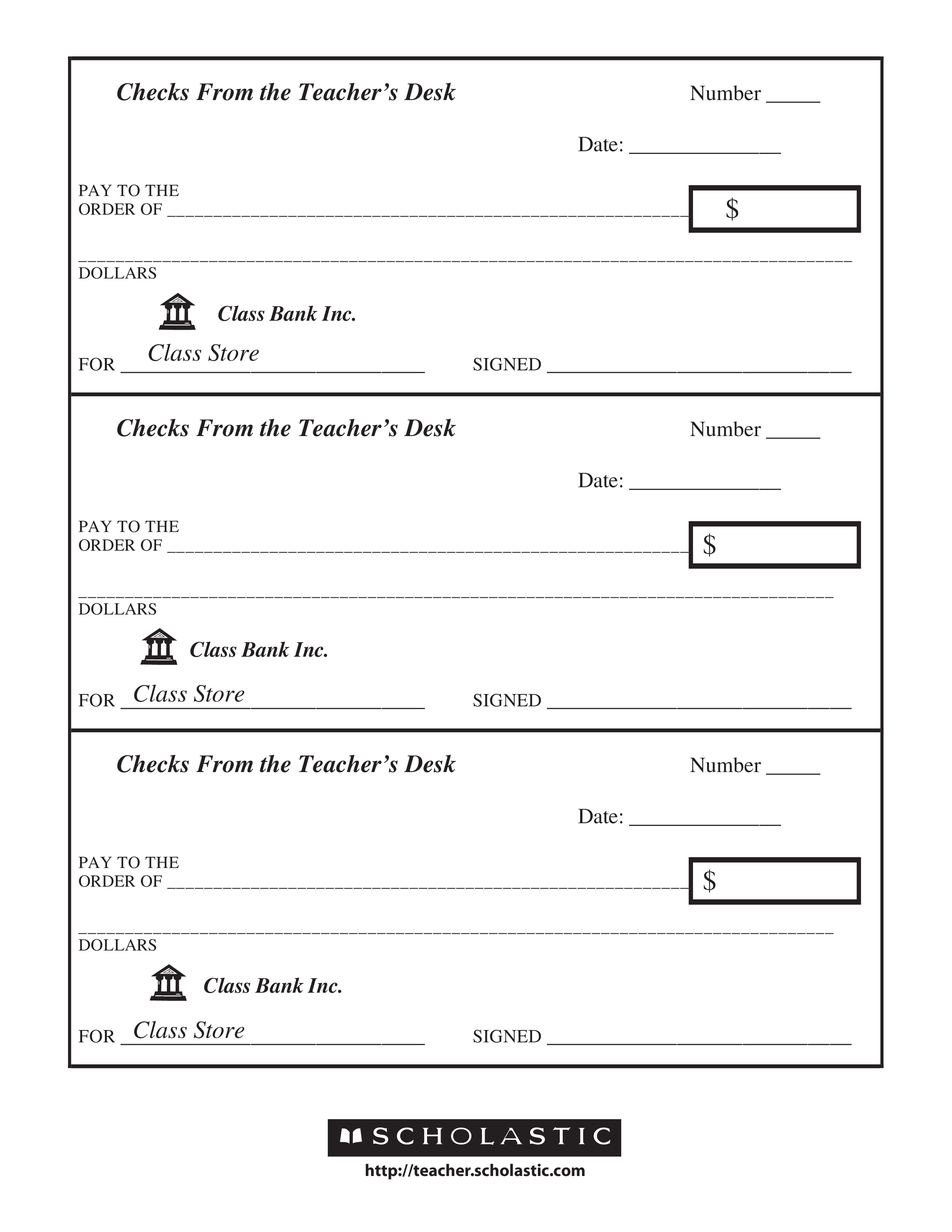 Blank Check Template Printable