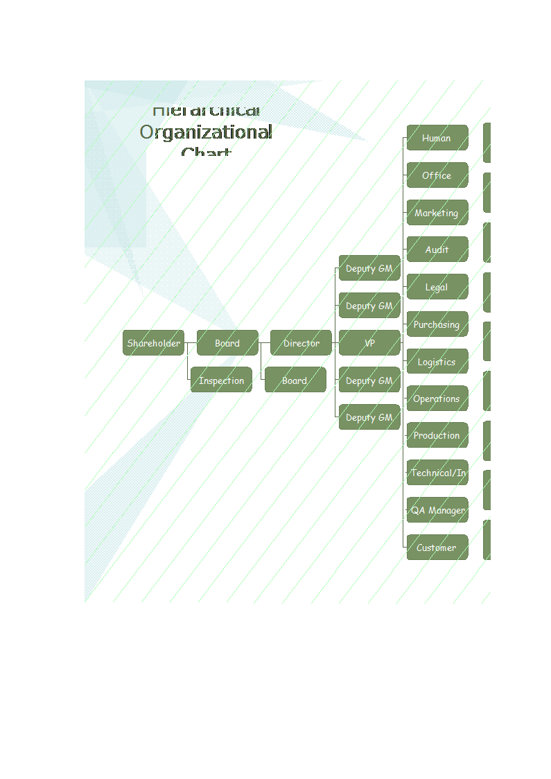 Organizational Chart sample 模板