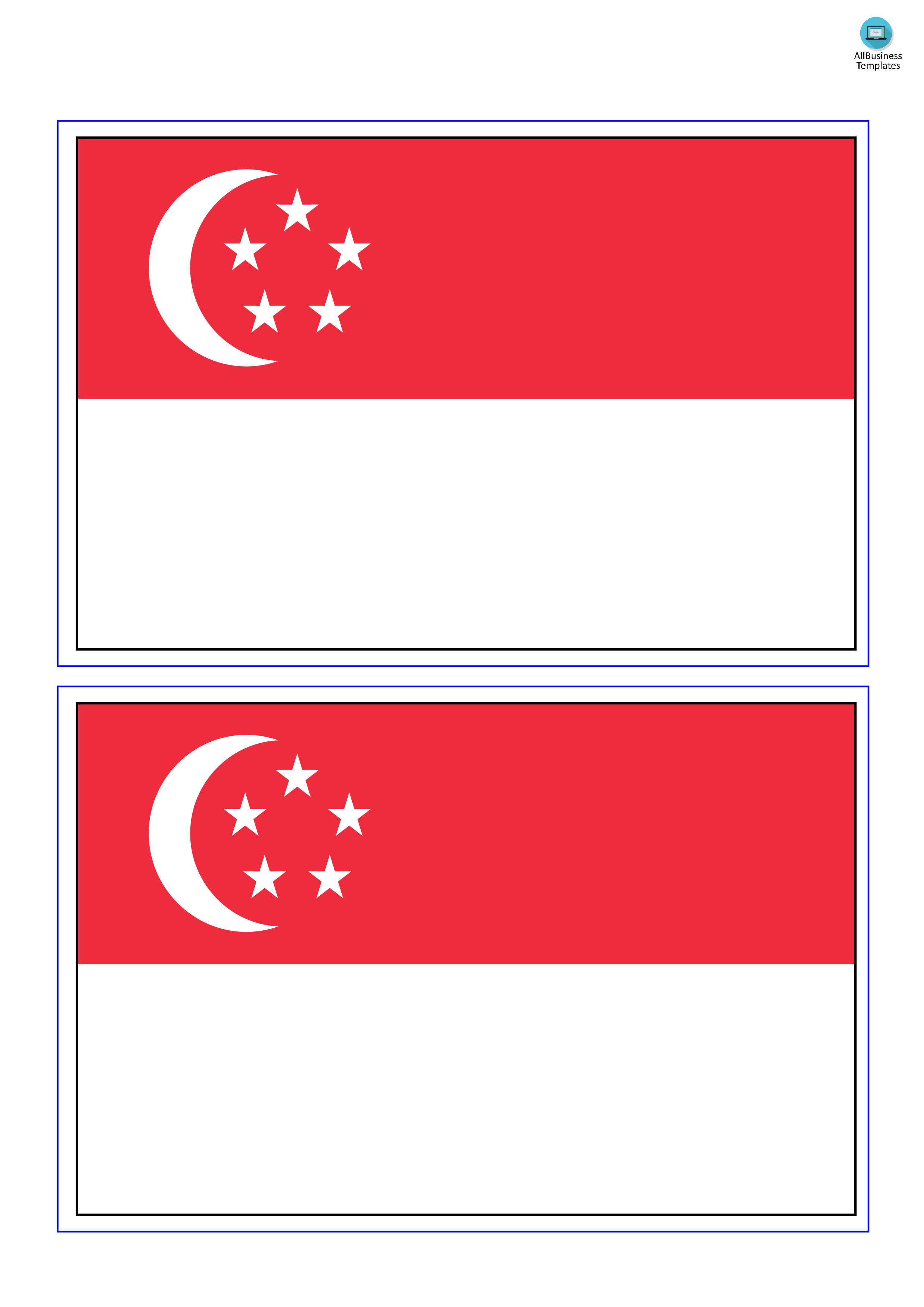 singapore flag voorbeeld afbeelding 