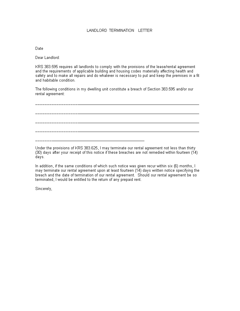 sample landlord termination letter voorbeeld afbeelding 