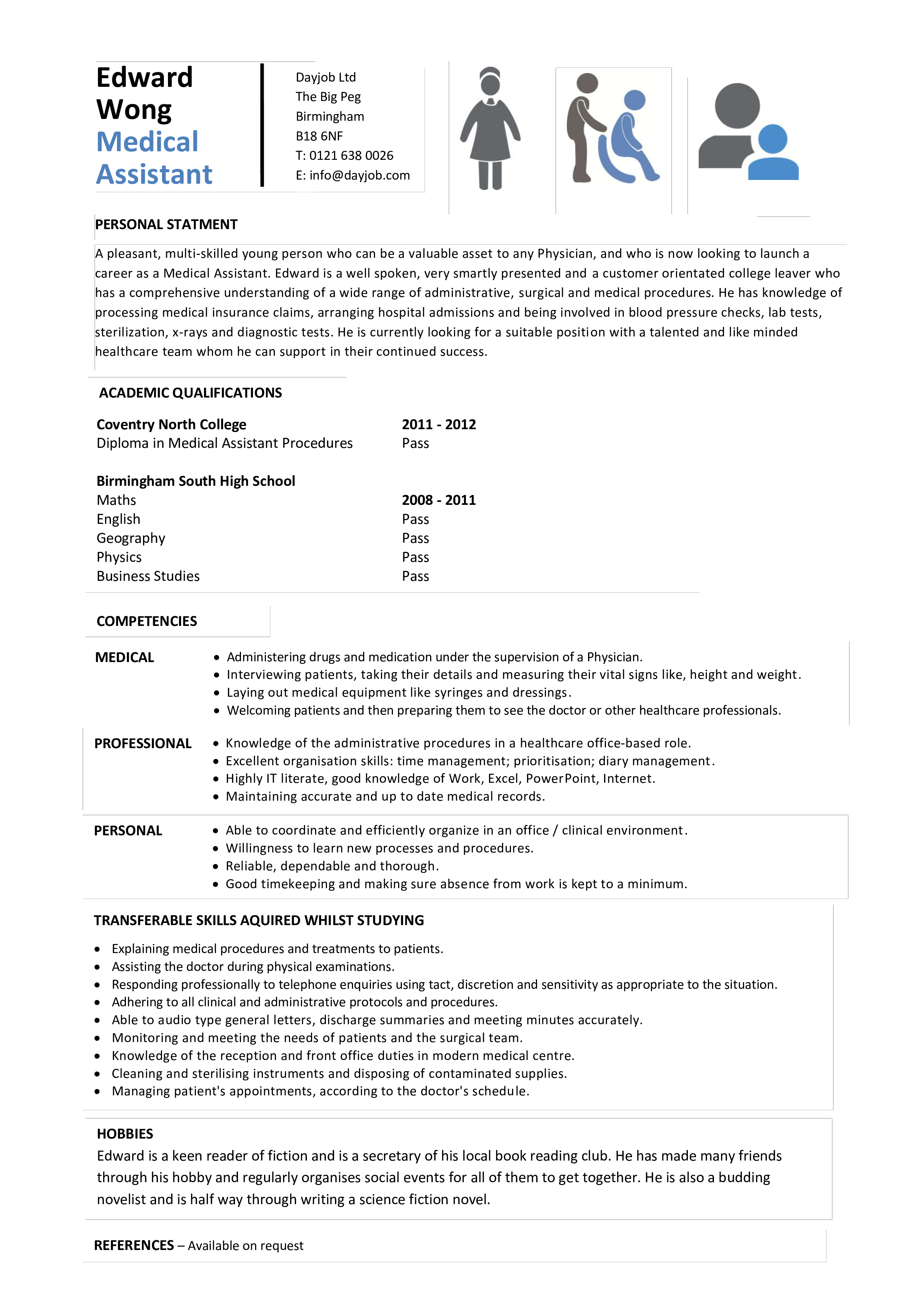 Medical Assistant Resume Without Experience Templates At 