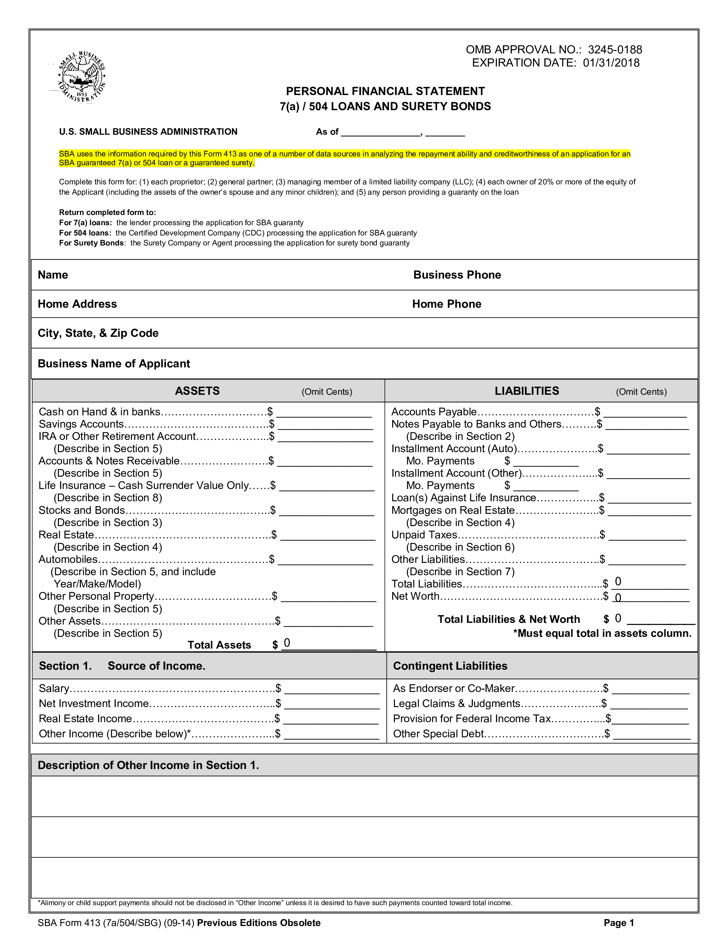 Nice Sba Personal Financial Statement 2021 Uber Statements 2020