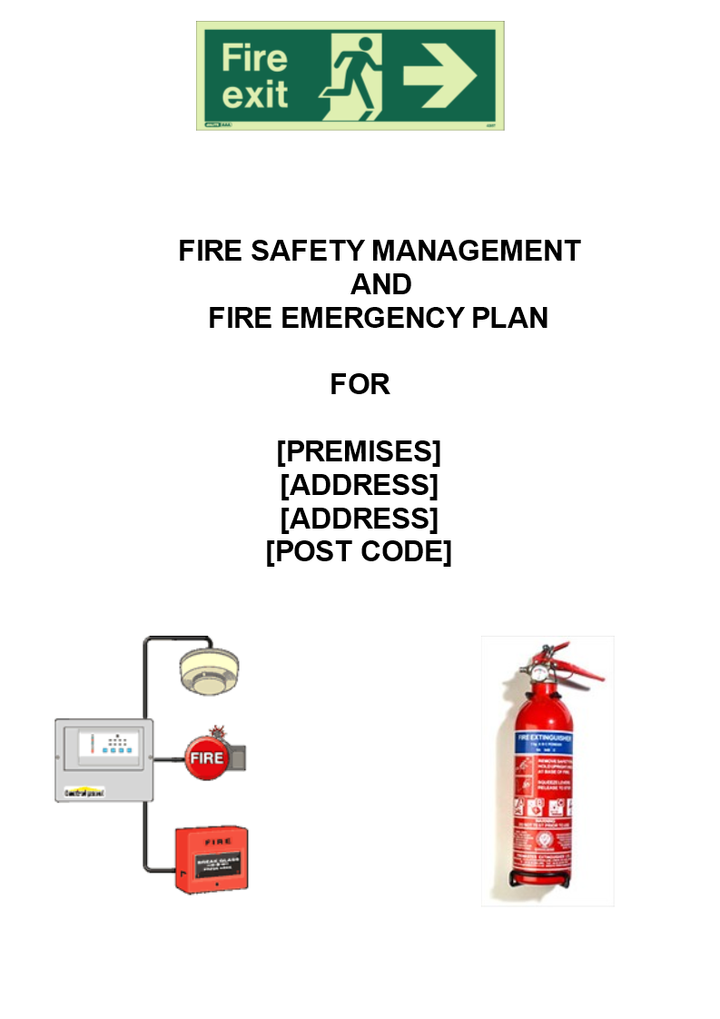 Fire Safety Management Plan Templates At Allbusinesstemplates