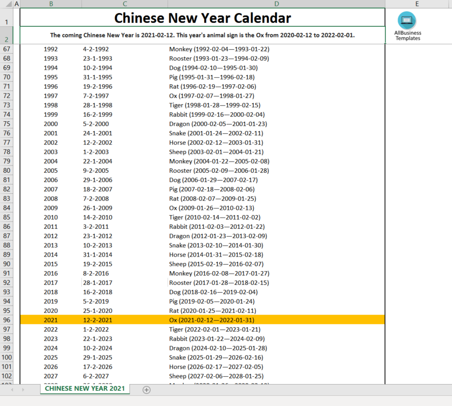 Free Printable 2021 Chinese Lunar Calendar Reverasite