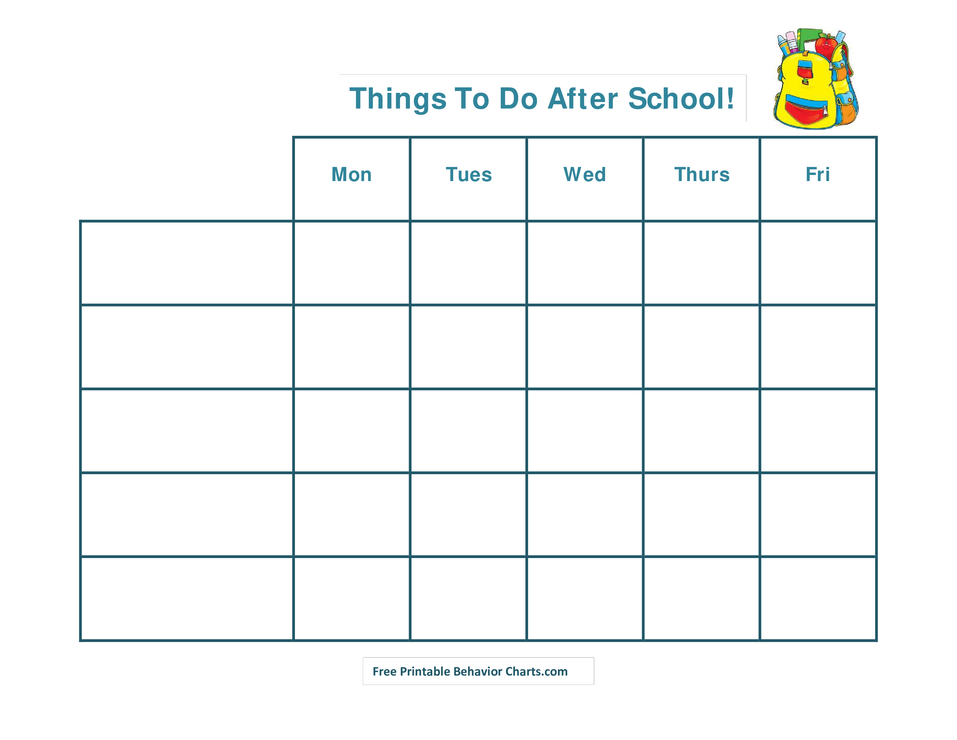 School Schedule Template Denah